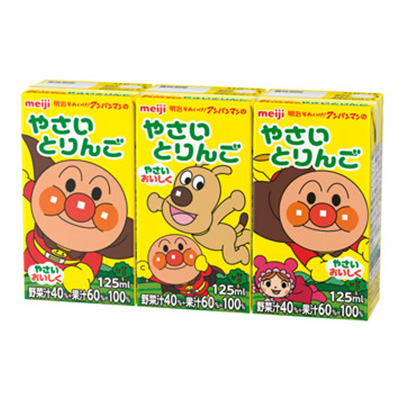 それいけ！アンパンマンのやさいとりんご 125ml×3